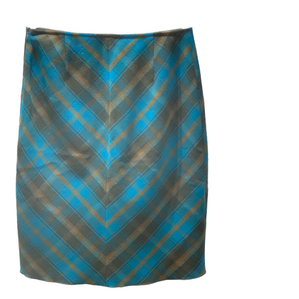 Laundry by Shelli Segal Checkered Pattern  A Line Skirt